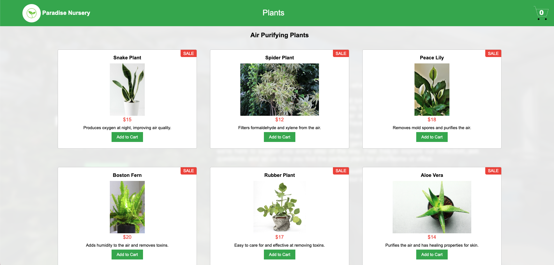 Paradise Nursery App
